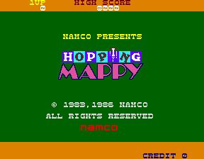 Hopping Mappy Hopping Mappy Videogame by Namco