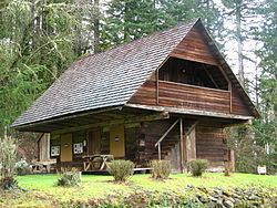 Horace Baker Log Cabin httpsuploadwikimediaorgwikipediacommonsthu