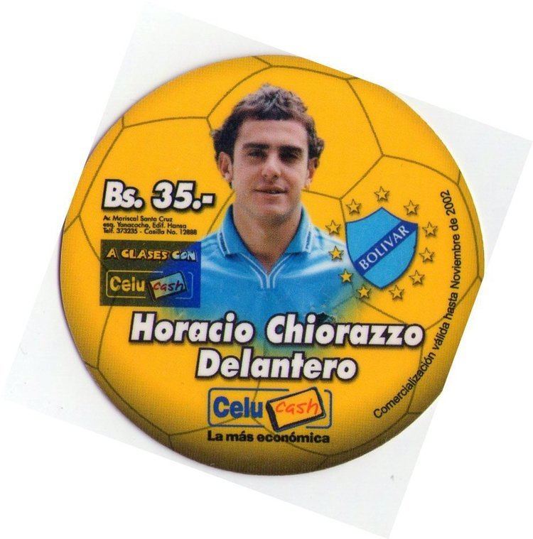 Horacio Chiorazzo Phonecard Horacio Chiorazzo delantero del Bolivar Telecel