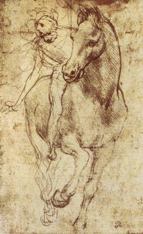 Horse and Rider (Leonardo da Vinci) Leonardo da Vinci Study of Horse and Rider ca 1481 Inspiration