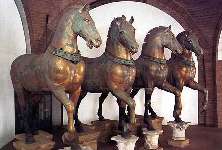 Horses of Saint Mark The Four Horses Rest Inside St Mark39s Basilica in Venice after