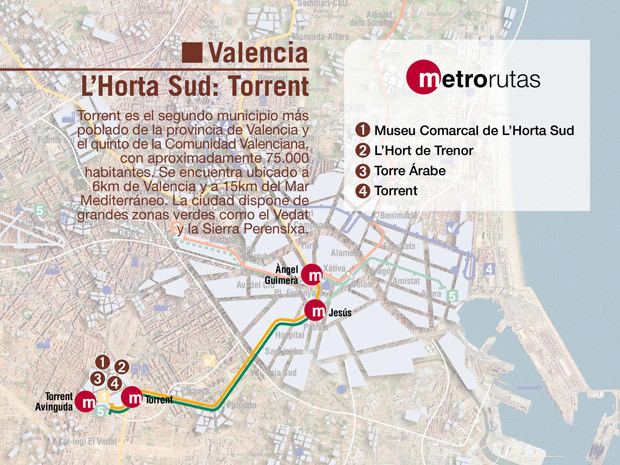 Horta Sud Metrovalencia Metrorutas Valencia un paseo por lHorta Sud