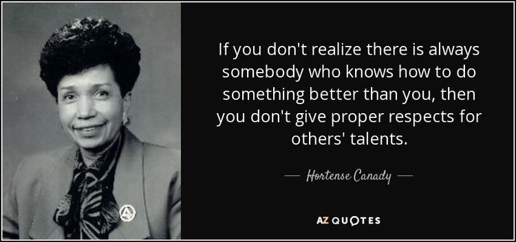 Hortense Canady QUOTES BY HORTENSE CANADY AZ Quotes