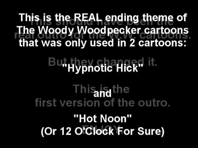 Hot Noon (or 12 OClock for Sure) movie scenes Woody Woodpecker Ending Theme