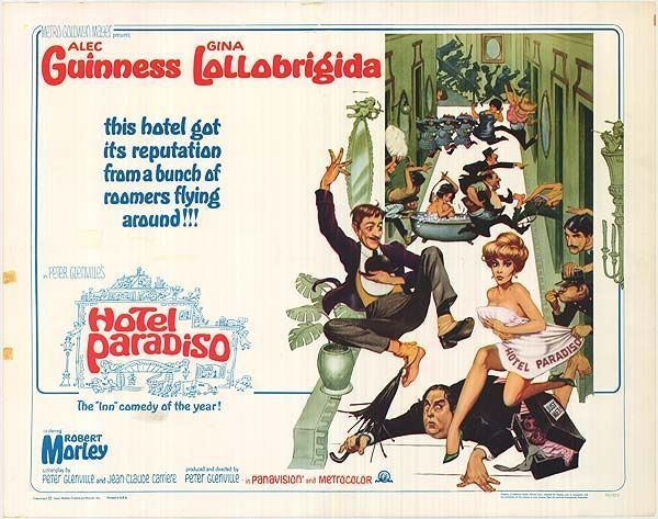 Hotel Paradiso (film) Hotel Paradiso half sheet poster Gina Lollobrigida Alec Guinness