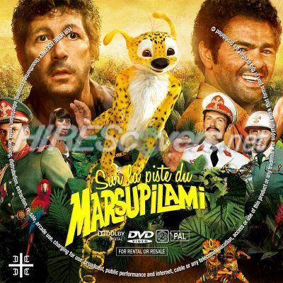 HOUBA! On the Trail of the Marsupilami DVD Cover Custom DVD covers BluRay label movie art DVD Labels