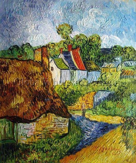 Houses at Auvers Houses in Auversquot by Vincent Van Gogh Oil painting from Global