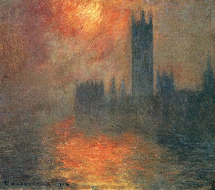 Houses of Parliament (Monet series) Houses of Parliament Sunset 1904 Claude Monet WikiArtorg