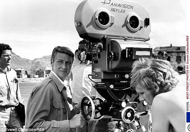 How Do I Love Thee? movie scenes Director Mike Nichols pictured behind the camera in 1970 on the set of the movie Catch