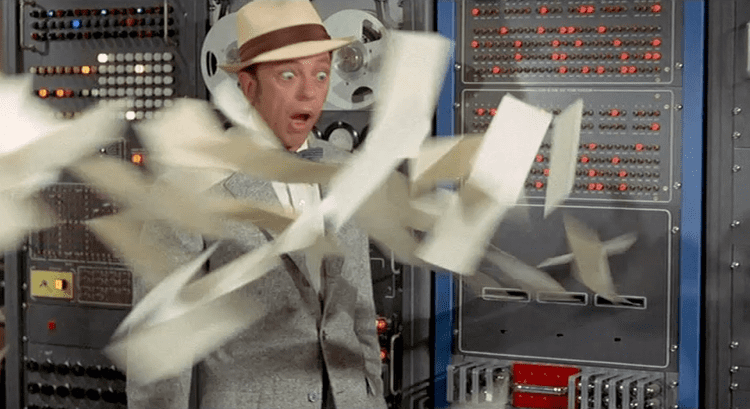 How to Frame a Figg Don Knotts creates punch card chaos in How to Frame a Figg