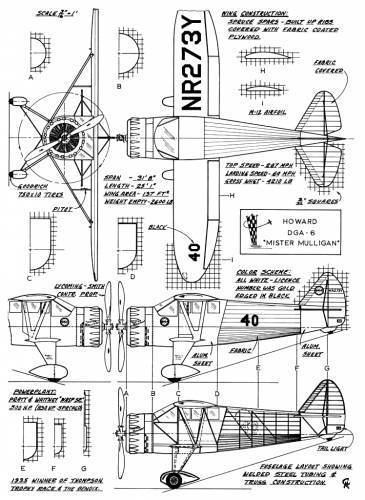Howard DGA-6 TheBlueprintscom Blueprints gt Modern airplanes gt Modern H