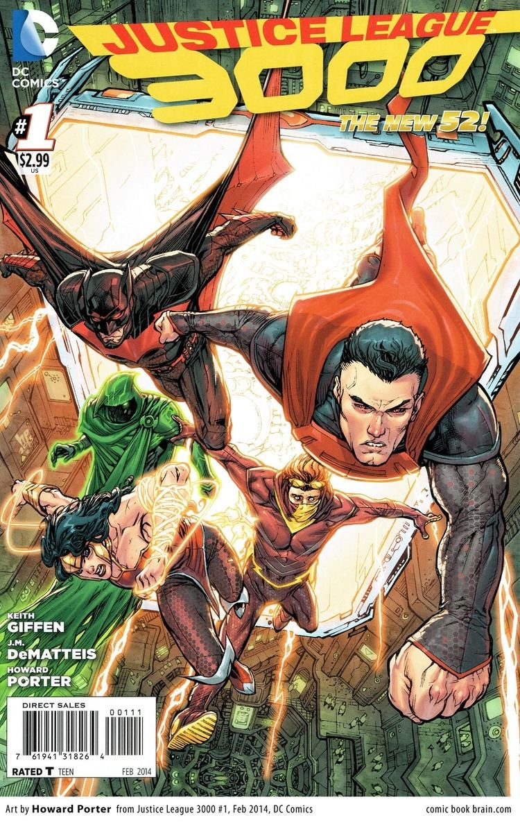 Howard Porter Howard Porter art Justice League 3000 cover issue 1