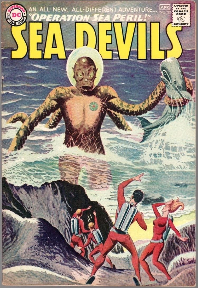 Howard Purcell Sea Devils 22 1965 Cover art Howard Purcell Jack Adler The