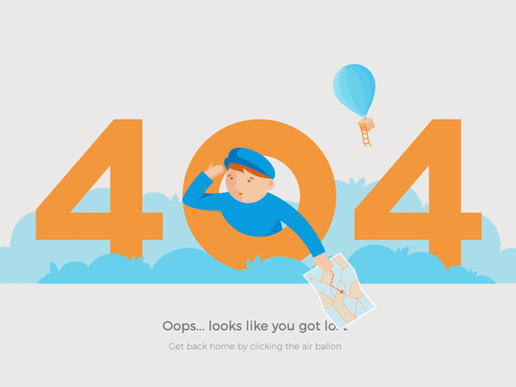 HTTP 404 404 Got Lost by Anastasiia Andriichuk Dribbble