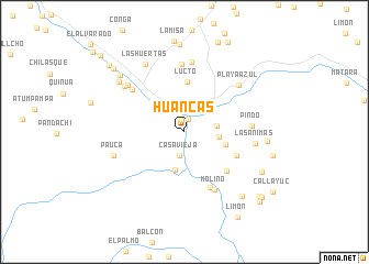 Huanca people Huancas Peru map nonanet