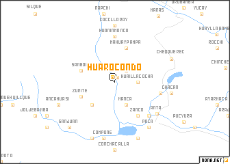Huarocondo District Huarocondo Peru map nonanet
