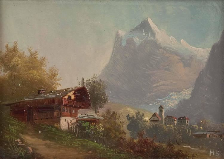 Hubert Sattler (painter) FileHubert Sattler attrib Grindelwaldjpg Wikimedia Commons