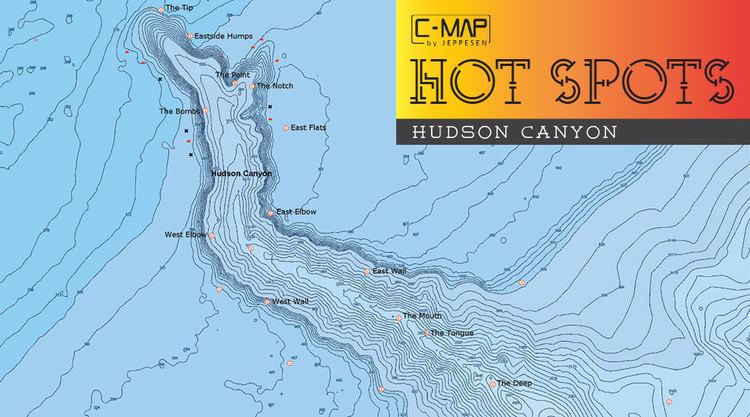 Hudson Canyon CMAP Hot Spot Hudson Canyon FISHTRACKCOM