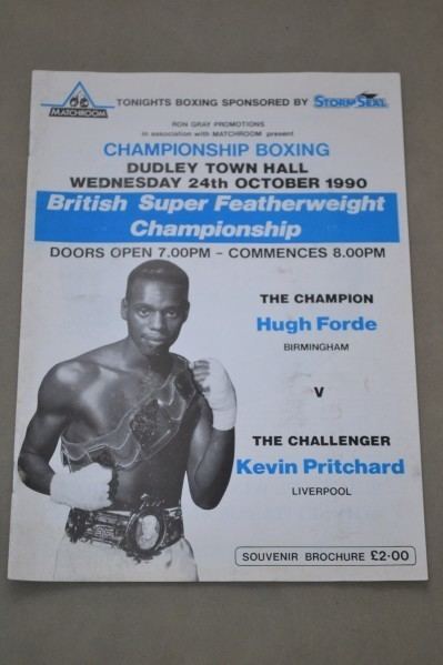 Hugh Forde (boxer) Hugh Forde Vs Kevin Pritchard British Super Featherweight Title