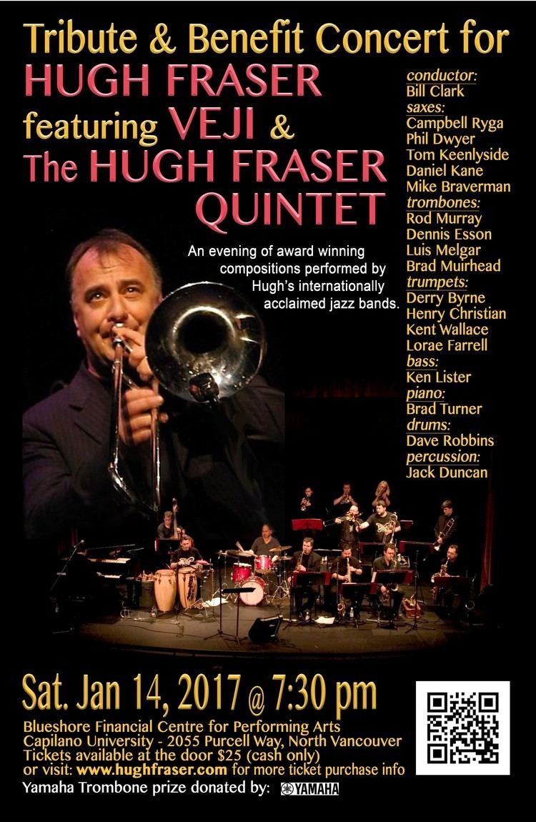 Hugh Fraser (musician) Hugh Fraser Hugh Fraser Jazz Trombonist Pianist Composer Educator