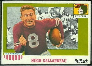 Hugh Gallarneau Hugh Gallarneau 1955 Topps AllAmerican 75 Vintage Football