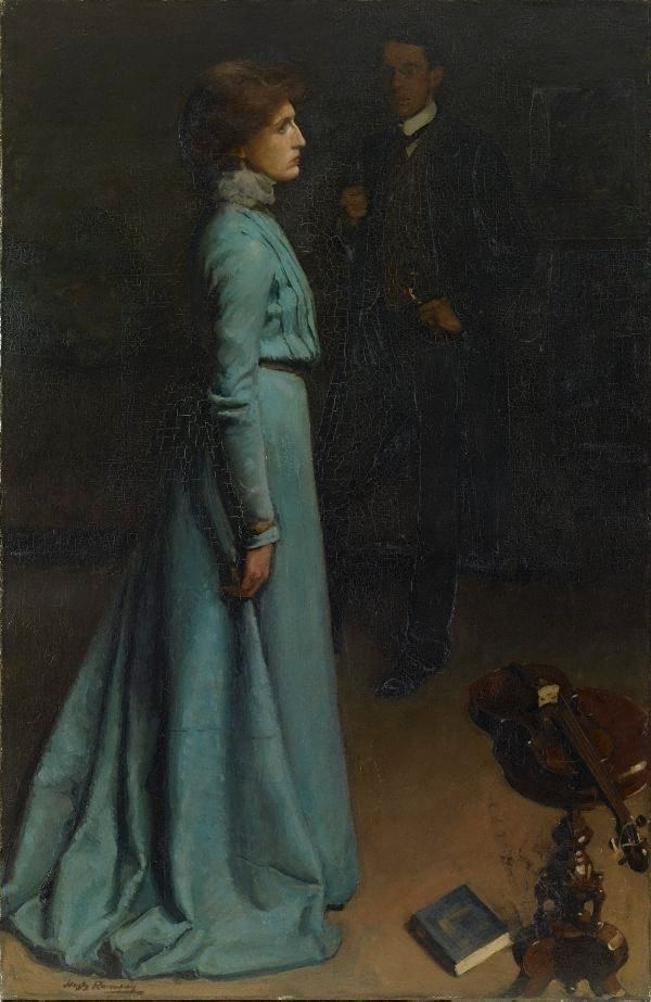 Hugh Ramsay The lady in blue Mr and Mrs J S MacDonald 1902 by