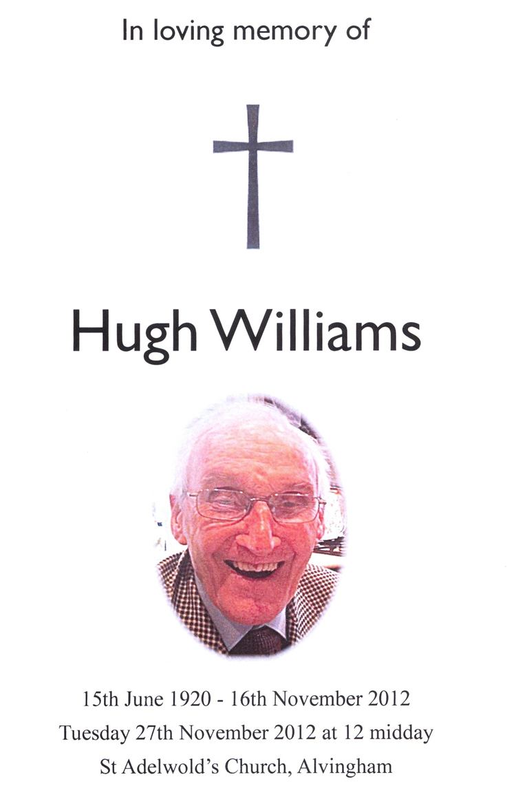 Hugh Williams Hugh Williams louthmvccouk