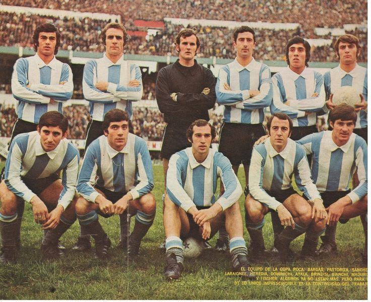 Hugo Bargas 1971 Argentina Top left to right Angel Hugo Bargas Jos Omar