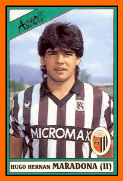 Hugo Maradona Old School Panini 3 Maradonas in the same team