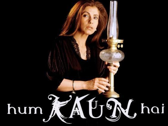 Hum Kaun Hai? movie scenes Dimple Kapadia takes on the role that Nicole Kidman portrayed in the original film and does an excellent portrayal of a deeply religious Catholic 