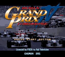 Human Grand Prix IV: F1 Dream Battle Human Grand Prix IV F1 Dream Battle Japan ROM lt SNES ROMs