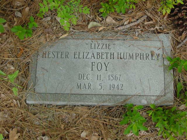 Humphrey Foy Hester Elizabeth Humphrey Foy 1867 1942 Find A Grave Memorial