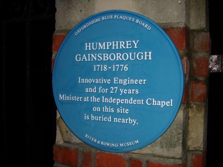 Humphrey Gainsborough Humphrey Gainsborough blue plaque in HenleyonThames Blue Plaque