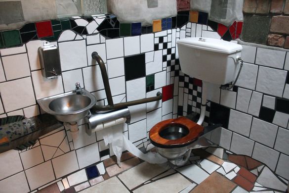 Hundertwasser Toilets Hundertwasser Toilets Kawakawa New Zealand Atlas Obscura