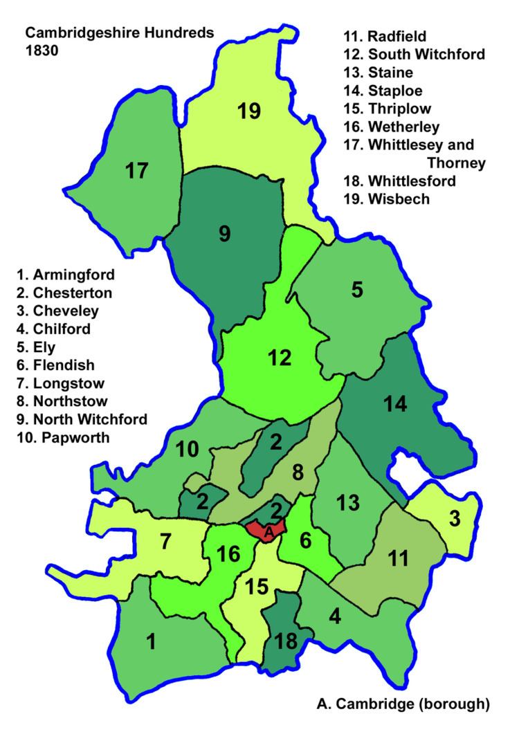 Hundreds of Cambridgeshire