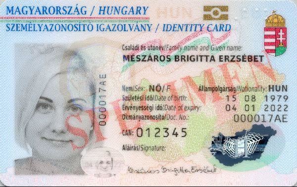 Hungarian identity card