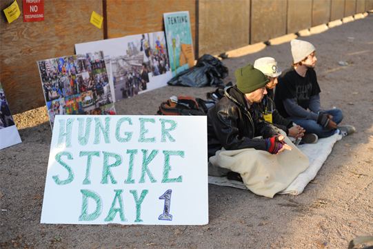 Hunger strike Occupiers Launch Hunger Strike to Liberate Outdoor Space