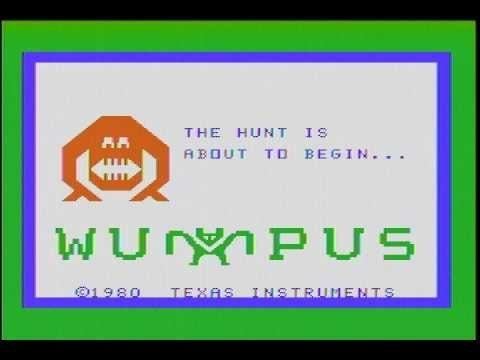 Hunt the Wumpus Hunt the Wumpus TI994A gameplay footage YouTube
