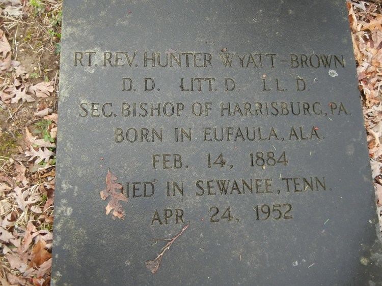 Hunter Wyatt-Brown Rev Hunter WyattBrown 1884 1952 Find A Grave Memorial