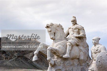 Huo Qubing Statue of Huo Qubing Great Wall of China Jiayuguan