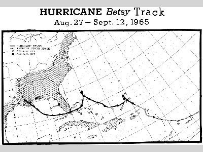 Hurricane Betsy Hurricanes Science and Society 1965 Hurricane Betsy