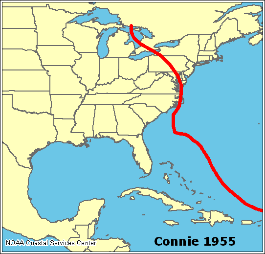 Hurricane Connie Hurricane Connie August 12 1955