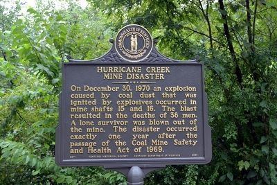 Hurricane Creek mine disaster Hurricane Creek Mine Disaster Historical Marker
