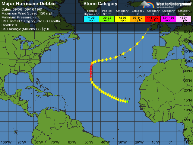 Hurricane Debbie (1961) httpsiconswxugcomdatadhcarchivechartsat