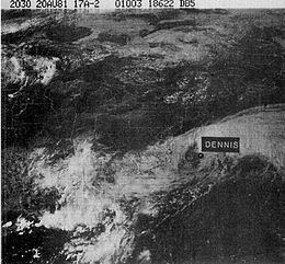 Hurricane Dennis (1981) httpsuploadwikimediaorgwikipediacommonsthu