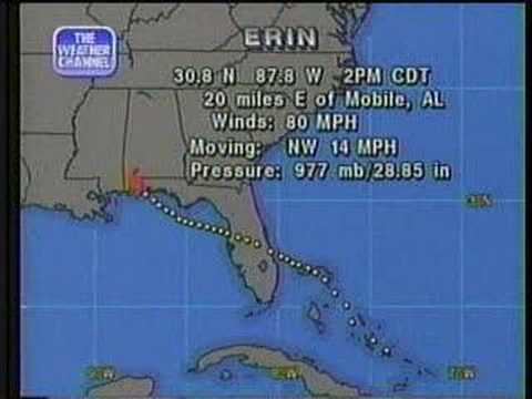 Hurricane Erin (1995) TWC Hurricane Erin coverage 1995 Clip 3 YouTube
