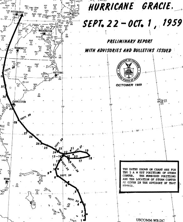 Hurricane Gracie Hurricane Gracie September 27October 2 1959