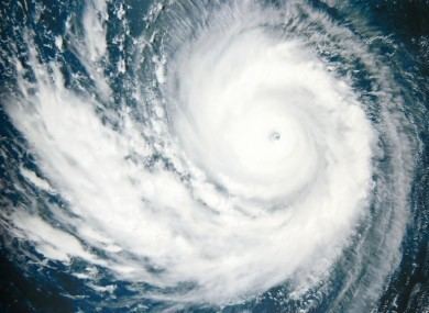 A satellite image of Hurricane Ingrid.