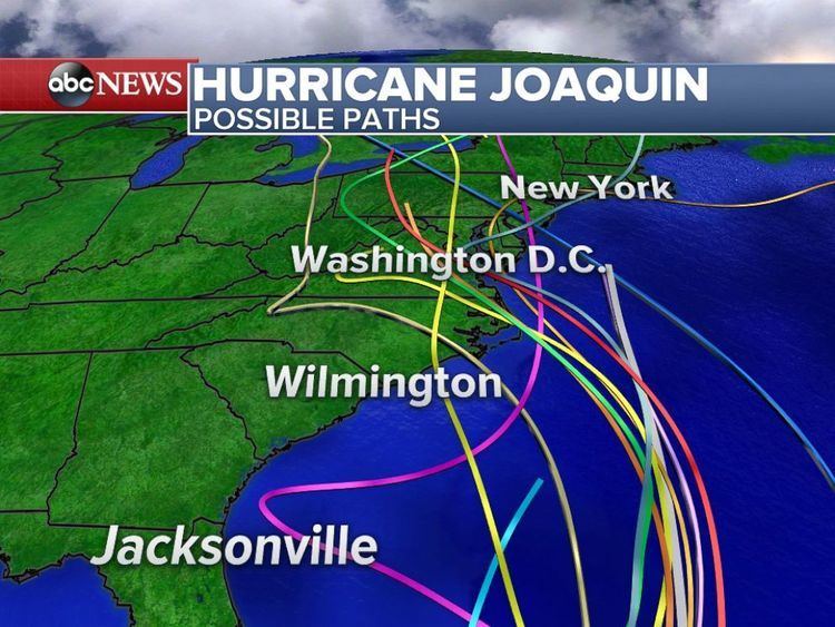 Hurricane Joaquin Hurricane Joaquin Strengthens to Category 3 Eyes East Coast ABC News
