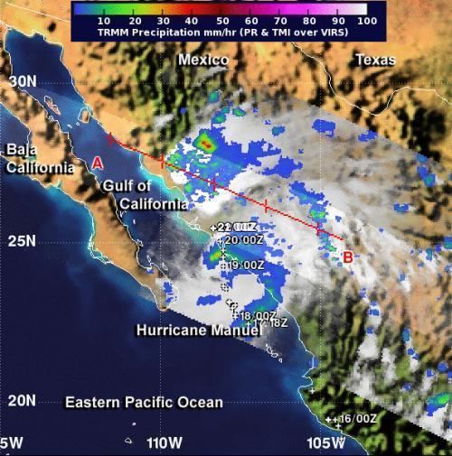 Hurricane Manuel NASA sees heavy rains and hot towers in Hurricane Manuel